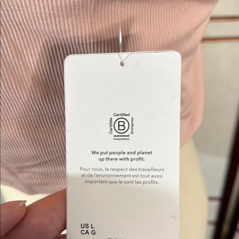 Athleta Pink Ribbed Camisole Tank - Picture 5 of 6